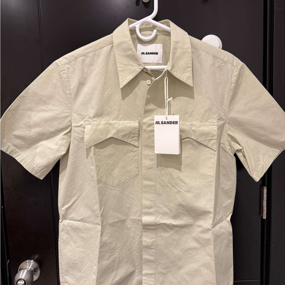 Jil Sander Cream Casual Button Down Shirt